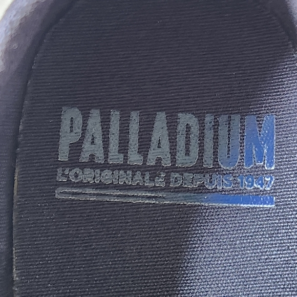 PALLADIUM Easy Lace canvas sneakers women's size 7 navy - Picture 8 of 11